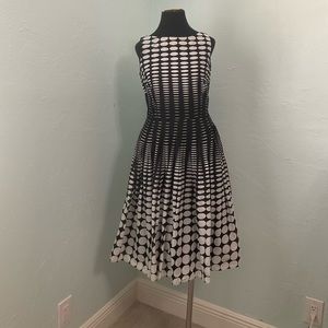 Talbot Optical Illusion Cotton Dress, Size 8